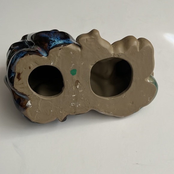 Old Chinese Dynasty Wu Cai Porcelain‎ Feng Shui Tong Zi Kid Boy Peach Statue 7” - Picture 8 of 9